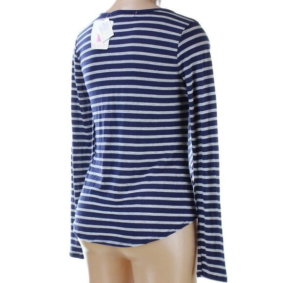 Rebellious One Juniors' Striped Tie Front Top - Picture 9 of 12